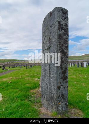 Die Farr Stone-Kreuzplatte, Bettyhill, Sutherland Stockfoto