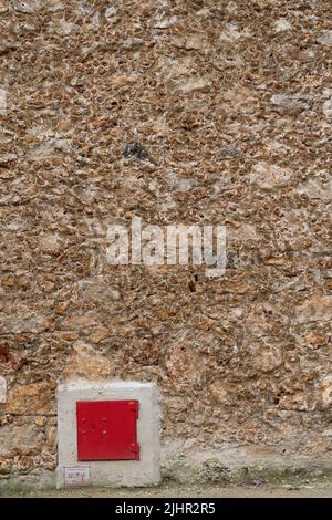 Frankreich, Region Ile de France, Paris 14. Arrondissement, Boulevard Arago, La Santé Prison, Red Square, Burstone Stockfoto