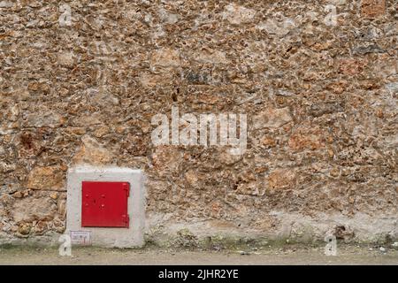 Frankreich, Region Ile de France, Paris 14. Arrondissement, Boulevard Arago, La Santé Prison, Red Square, Burstone Stockfoto