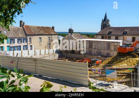 Frankreich, Region Ile de France, Yvelines, Montfort l'Amaury, Baustelle, Immobilienentwicklung, Stockfoto