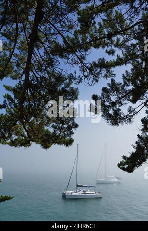 Frankreich, Bretagne (Bretagne), Südspitze von Finistère, Port-Manech, Hafen, Stockfoto