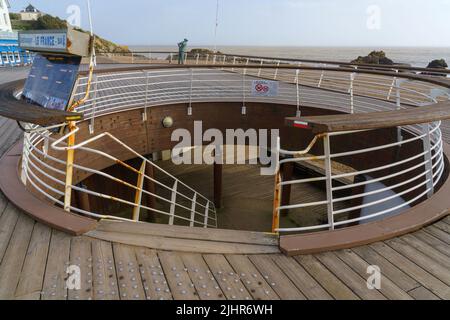 Frankreich, Region Pays de la Loire, Loire-Atlantique, Saint-Nazaire, Saint-Marc-sur-Mer, Plage de Monsieur Hulot (Jacques Tati) Stockfoto