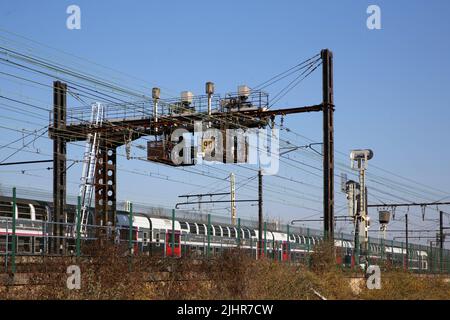 Frankreich, Region Ile de France, Essonne, Athis-Mons, Eisenbahn, RER (Paris in die Vororte) Stockfoto