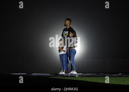 Rio, Brasilien - 19. Juli 2022: Alex Teixeira Spielerpräsentation im Spiel zwischen Vasco und Ituano 19. in der brasilianischen Meisterschaft B Serie, in Sao Janu Stockfoto