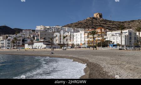 Das Küstendorf Castell de Ferro, das zur Gemeinde Gualchos, Andalusien, Spanien gehört Stockfoto