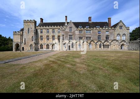 Battle, East Sussex, UK-July 20 2022: Äbte-Halle in Battle Abbey in East Sussex. Stockfoto