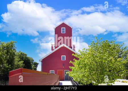 Landschaftlich reizvoller Urlaubsort Unionville Dorf und Altstadt in Markham Ontario. Stockfoto