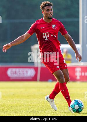 UTRECHT, NIEDERLANDE - 20. JULI: Ruben Kluivert vom FC Utrecht beim Freundschaftsspiel zwischen dem FC Utrecht und dem OFI Crete FC am 20. Juli 2022 im Sportcomplex Zoudenbalch in Utrecht, Niederlande (Foto: Jeroen Meuwsen/Orange Picts) Stockfoto