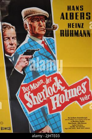 HANS ALBERS und HEINZ RUHMANN in DER MANN, DER SHERLOCK HOLMES WAR / THE MAN WHO WAS SHERLOCK HOLMES 1937 / 1954 Regisseur KARL HARTL Drehbuch Robert A. Stemmle und Karl Hartl Universum Film (UFA) / Turk (West Germany Reissue) Stockfoto