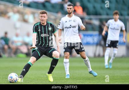 Warschau, Polen. 20.. Juli 2022. James McCarthy während des Vorsaison-Freundschaftsspiels zwischen Legia Warsaw und Celtic Glasgow im Marschall Jozef Pilsudski Legia Warsaw Municipal Stadium am 20. Juli 2022 in Warschau, Polen. (Foto by PressFocus/SIPA USA)France OUT, Poland OUT Credit: SIPA USA/Alamy Live News Stockfoto