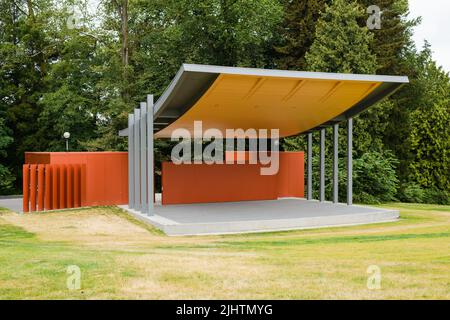 Seattle - 18. Juli 2022; Neues Volunteer Park Amphitheater auf dem Capitol Hill in Seattle Stockfoto