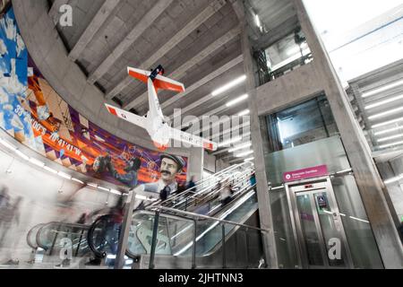 Metro-Station Cerrillos, Linie 6, Santiago Chile Stockfoto