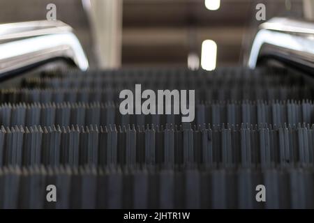 Rolltreppe in der U-Bahn von Santiago, Chile Stockfoto