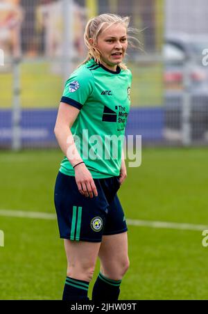 Linfield Ladies vs Sion Swifts Ladies (NIFL Women's League Cup) New Midgley Park, Belfast - 15/06/22 Stockfoto