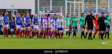 Linfield Ladies vs Sion Swifts Ladies (NIFL Women's League Cup) New Midgley Park, Belfast - 15/06/22 Stockfoto