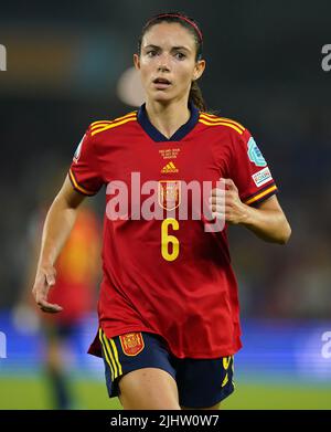 Die spanische Aitana Bonmati beim UEFA-Viertelfinale der Frauen zur Euro 2022 im Brighton & Hove Community Stadium. Bilddatum: Mittwoch, 20. Juli 2022. Stockfoto