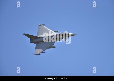 Austrian Air Force Eurofighter Typhoon zeigt sich beim Royal International Air Tattoo RAF Fairford 2022 Stockfoto