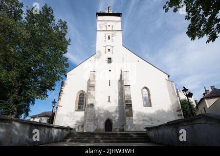 Basilika des Heiligen Kreuzes in Kezmarok, Slowakei Stockfoto