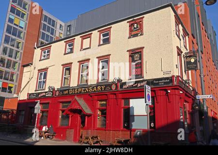 The Dispensary Victorian Cains Pub, 87 Renshaw St, Liverpool, Merseyside, England, UK, L1 2SP Stockfoto