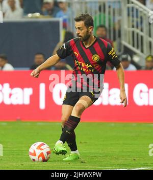 Houston, USA. 20.. Juli 2022. Bernardo Silva von Manchester City während eines Freundschaftsspiels vor der Saison im NRG Stadium, Houston, TX, am Mittwoch, 20. Juli 2022. (Foto von Justin Hartojo/Sipa USA) Quelle: SIPA USA/Alamy Live News Stockfoto