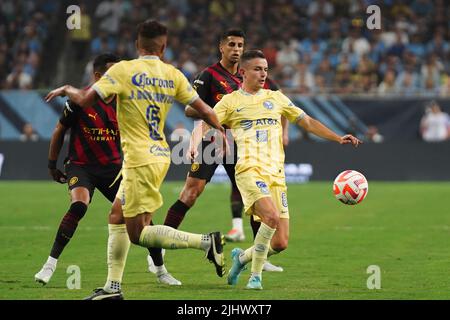 Houston, USA. 20.. Juli 2022. Club America's Alvaro Fidalgo bei einem Freundschaftsspiel vor der Saison im NRG Stadium, Houston, TX, am Mittwoch, 20. Juli 2022. (Foto von Justin Hartojo/Sipa USA) Quelle: SIPA USA/Alamy Live News Stockfoto