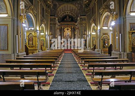 Kirche San José in der Calle de Alcalá in Madrid, Spanien Stockfoto