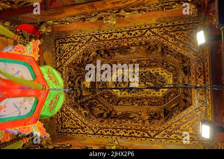 Der Dajia Jenn Lann Tempel, ein Tempel der chinesischen Meeresgöttin Mazu im Dajia Bezirk von Taichung, Taiwan Stockfoto