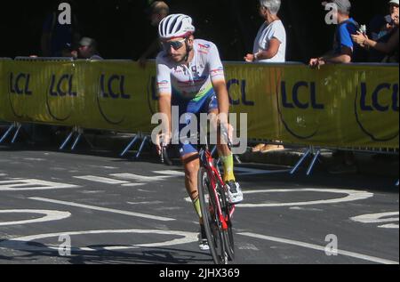 TURGIS Anthony von TotalEnergies während der Tour France 2022, Radrennen Etappe 12, Briançon - Alpe d'Huez (165,5 km) am 14. Juli 2022 in Huez, Frankreich - Foto Laurent Lairys / DPPI Stockfoto