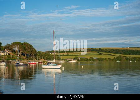 Teifi Estuary in St. Dogmaels poppit Sands bei Cardigan Ceredigion Wales Großbritannien Stockfoto