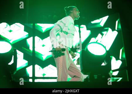 Stromae in concert all' Ippodromo Snai di San Siro, Mailand. Stockfoto