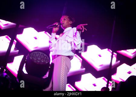 Stromae in concert all' Ippodromo Snai di San Siro, Mailand. Stockfoto