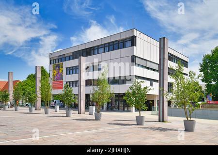 Ludwigsburg, Deutschland - Juli 2022: Stadtbibliothek Ludwigsburg, eine der meistgenutzten öffentlichen Bibliotheken Deutschlands Stockfoto