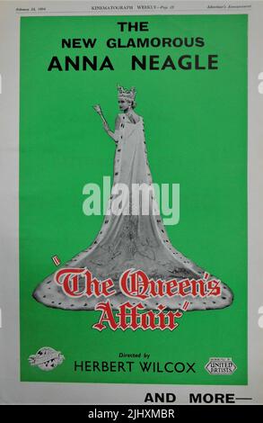 ANNA NEAGLE in DER QUEEN'S-AFFÄRE 1934 Regisseur HERBERT WILCOX Musik Oscar Straus Kostümbildnerin Doris Zinkeisen Kameramann Freddie Young Herbert Wilcox Productions for British and Dominions Film Corporation / United Artists Stockfoto