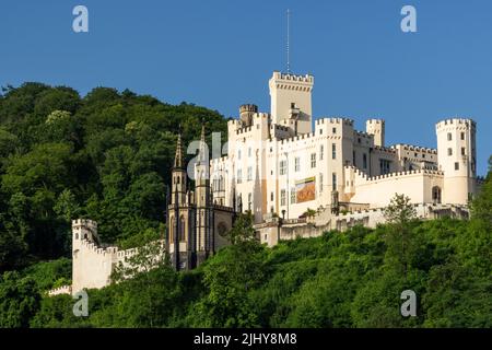 Schloss Stolzenfels am Rhein, Deutschland Stockfoto