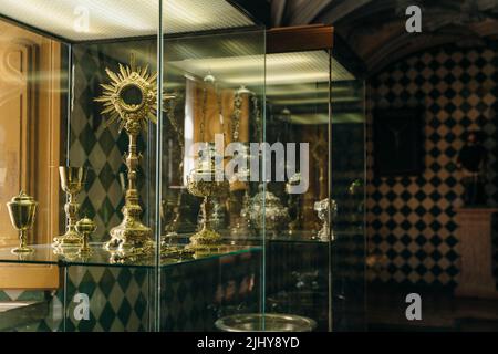 Sintra, Portugal - dez, 2021: Innenräume im Pena National Palace Stockfoto