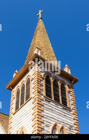 Historische St. Paul's Episcopal Church, Virginia City, Nevada Stockfoto