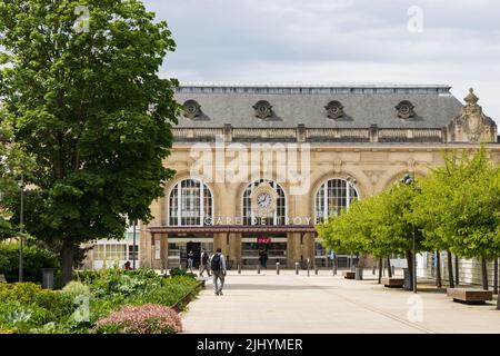 Troyes, Frankreich -5. Mai 2022: Hauptbahnhof in Troyes in Frankreich Stockfoto