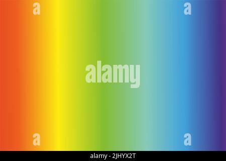 Illustration Farbverlauf Übergang von Regenbogenfarben. Der Hintergrund für das Design ist bunt. Stockfoto