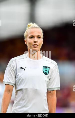 Brentford, Großbritannien. 21.. Juli, 2022. A4 während des UEFA Womens Euro 2022 Fußballspiels zwischen Deutschland und Österreich im Brentford Community Stadium in Brentford, England. (Foto: Kevin Hodgson/Sports Press Photo/C - EINE STUNDE DEADLINE - FTP NUR AKTIVIEREN, WENN BILDER WENIGER ALS EINE STUNDE ALT sind - Alamy) Quelle: SPP Sport Press Photo. /Alamy Live News Stockfoto