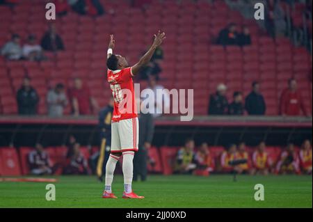 20.. Juli 2022; Beira-Rio Stadion, Porto Alegre, Brasilien; Campeonato Brasil Serie A Fußball, Sao Paulo gegen Internacional; Mois &#xe9;s von Internacional Stockfoto