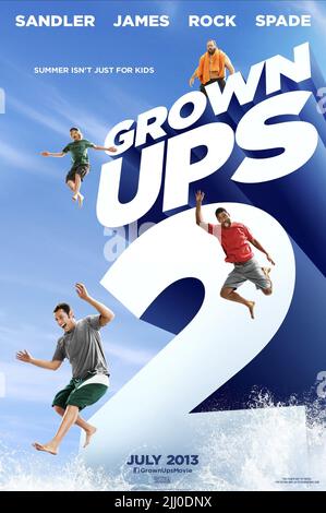 SPADE,JAMES,SANDLER,POSTER, GROWN UPS 2, 2013 Stockfoto