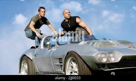 SCHNELL UND WÜTEND 6, 2013, PAUL WALKER, VIN DIESEL Stockfoto