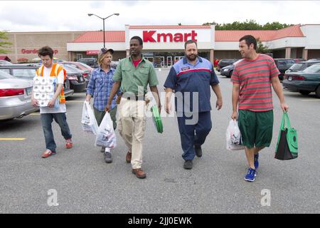 NICK SWARDSON, David Spade, Chris Rock, Kevin James, ADAM SANDLER, Erwachsene 2, 2013 Stockfoto