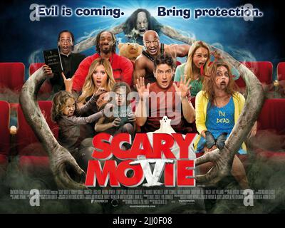 KATT WILLIAMS, Mike Tyson, CHRISTINE TAYLOR, Ashley Tisdale, CHARLIE SHEEN, Plakat, SCARY MOVIE 5, 2013 Stockfoto