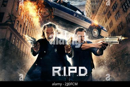 JEFF BRIDGES, Ryan Reynolds, Plakat, R.I. 1911-1915, 2013 Stockfoto