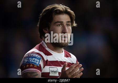 Liam Byrne #20 von Wigan Warriors während des Spiels Stockfoto