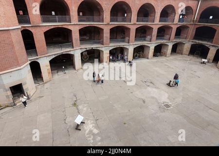 Im Innenhof der Fort Point National Historic Site, San Francisco, Kalifornien, USA Stockfoto