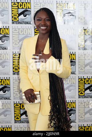 San Diego, Ca. 21.. Juli 2022. Zuri Reed beim Disney National Treasure: Edge of History Panel während der Comic-Con International: San Diego 2022 im San Diego Convention Center in San Diego, Kalifornien, am 21. Juli 2022. Quelle: Tony Forte/Media Punch/Alamy Live News Stockfoto