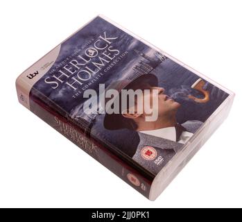 Die Sherlock Holmes TV-Serie mit Jeremy Brett als Holmes und David Burke als Watson Stockfoto