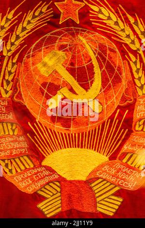 Flagge der Sowjetunion UdSSR Stockfoto